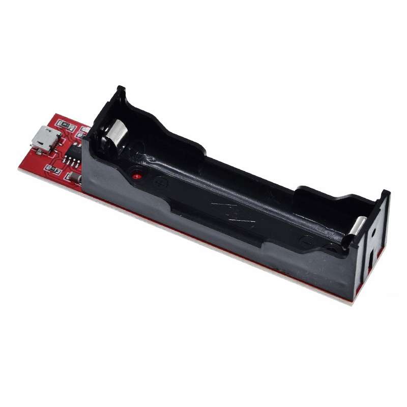 Vue des composants du module TP4056 avec micro USB